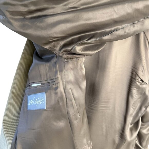 Vintage Ralph Lauren Chaps Mens Sport Coat 48 Tall Corduroy Golden Wheat Tan - Picture 15 of 16